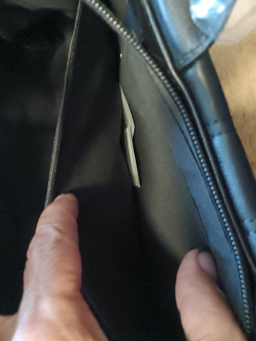 Black Quilted Crossbody Bag with Detachable Strap - Picture 9 of 11